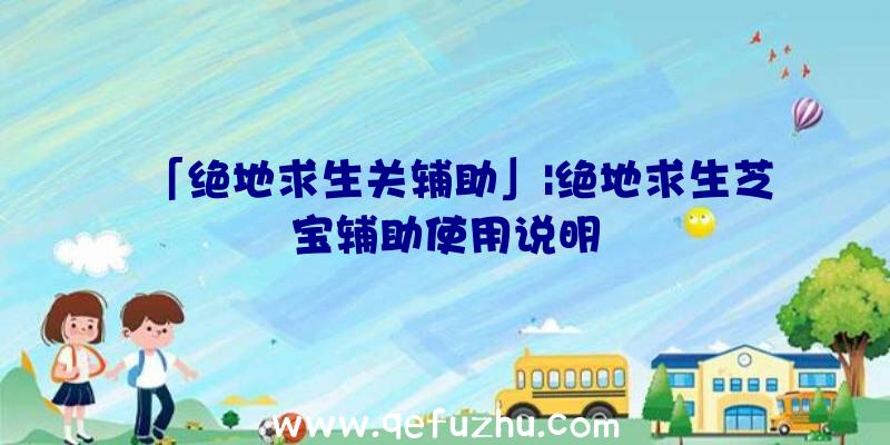 「绝地求生关辅助」|绝地求生芝宝辅助使用说明